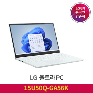 LG전자 온라인 인증점 노트북랜드21, LG전자 울트라PC 15U50Q-GA56K  39.6cm(15인치) 인텔12세대 가성비 교육용 학생용 사무용 노트북